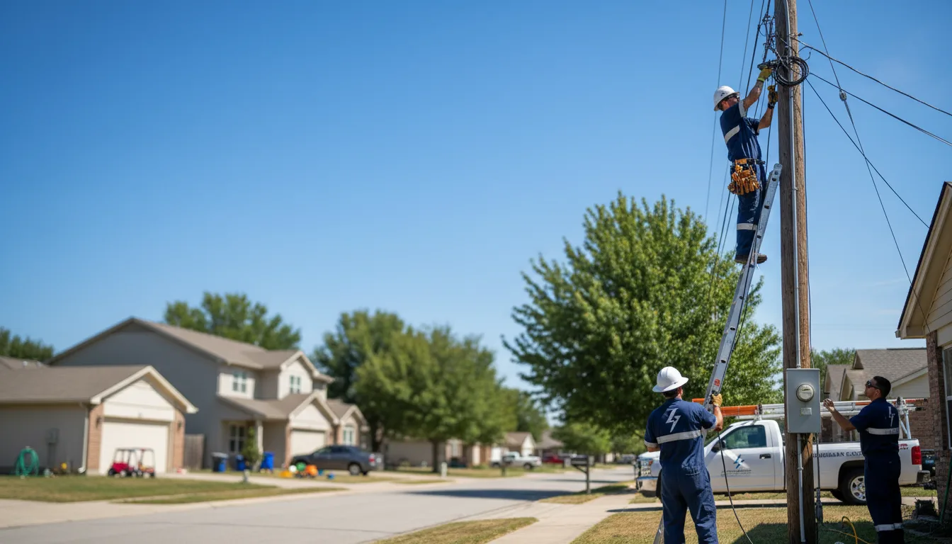Residential electrician providing installation services in Watkins, MN